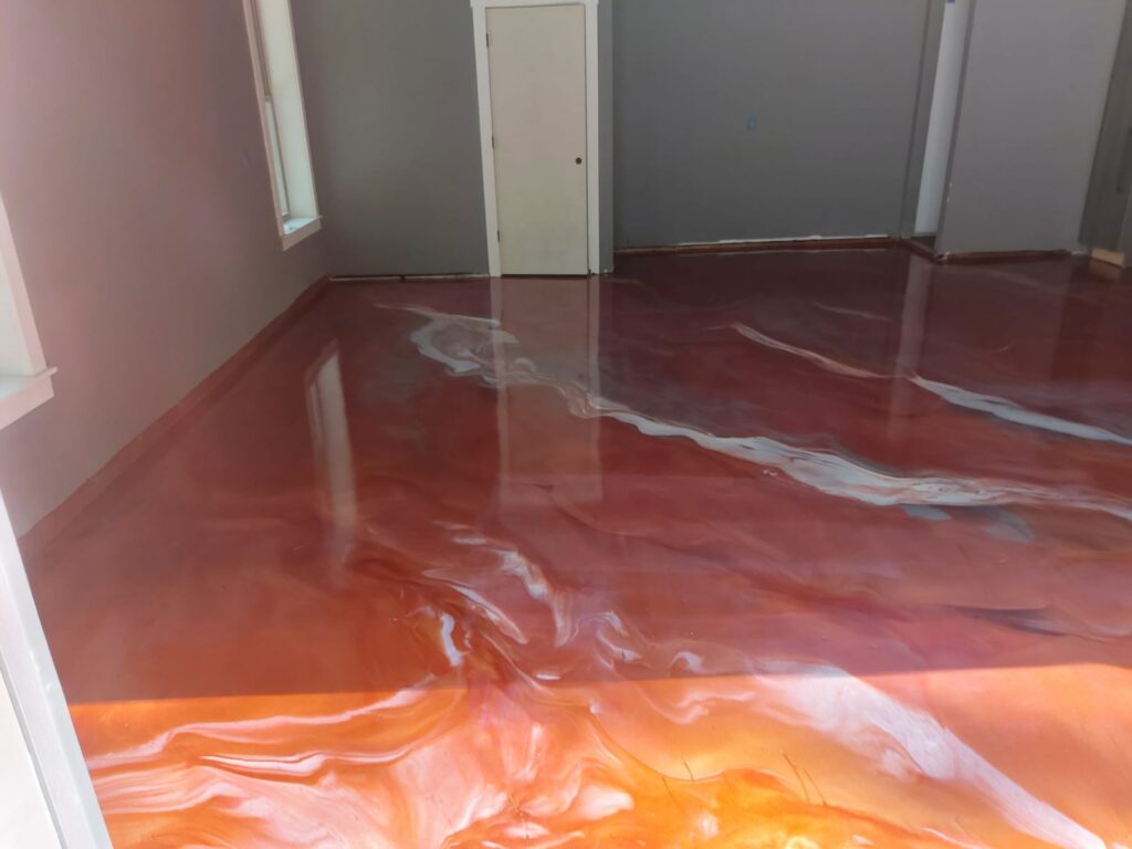 residential metallic epoxy flooring cost Atlanta GA