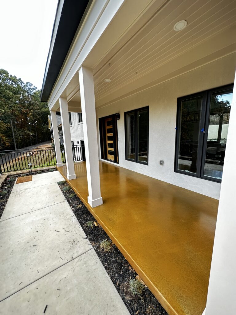 Exterior Stained Concrete